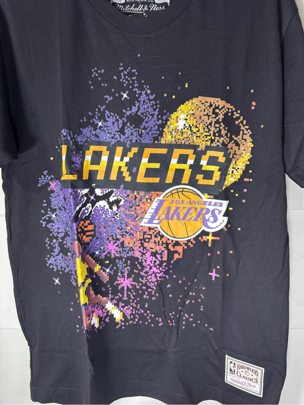 Mitchell & Ness Los Angeles Lakers Black Graphic Tee